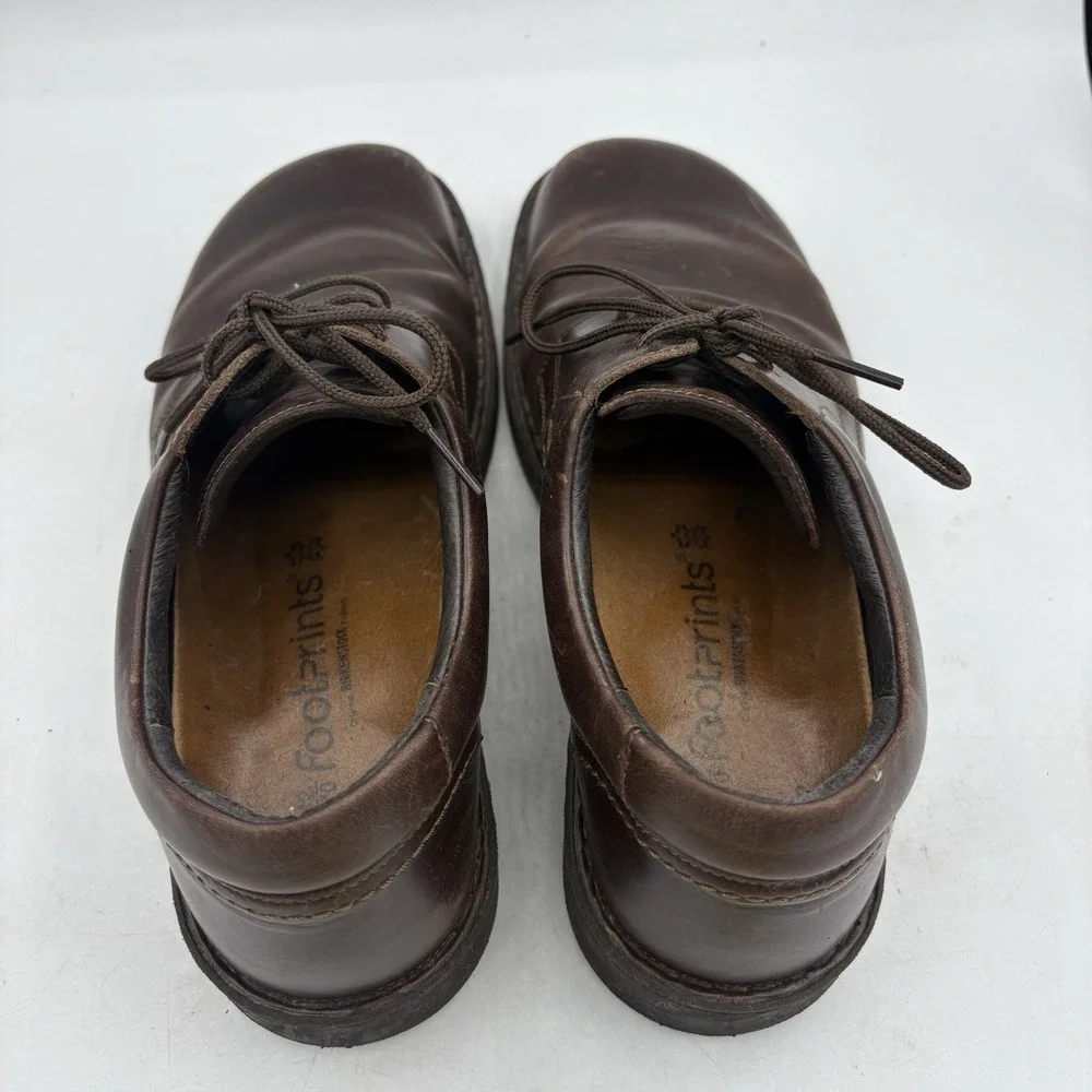 Footprints Birkenstock Dress Shoes‎ Mens Size 8.5 - 9 Dark Brown Leather Oxfords